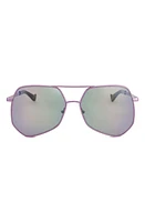 Grey Ant Megalast 59mm Aviator Sunglasses in Lavender/Grey at Nordstrom