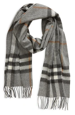 burberry Giant Check Cashmere Scarf in Grey at Nordstrom