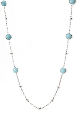 Ippolita Rock Candy - Mini Lollipop Long Necklace in Silver - Turquoise at Nordstrom, Size 38 In