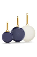 GreenPan Reserve Set of 3 Nonstick Ceramic Frying Pans in Twilight Blue at Nordstrom