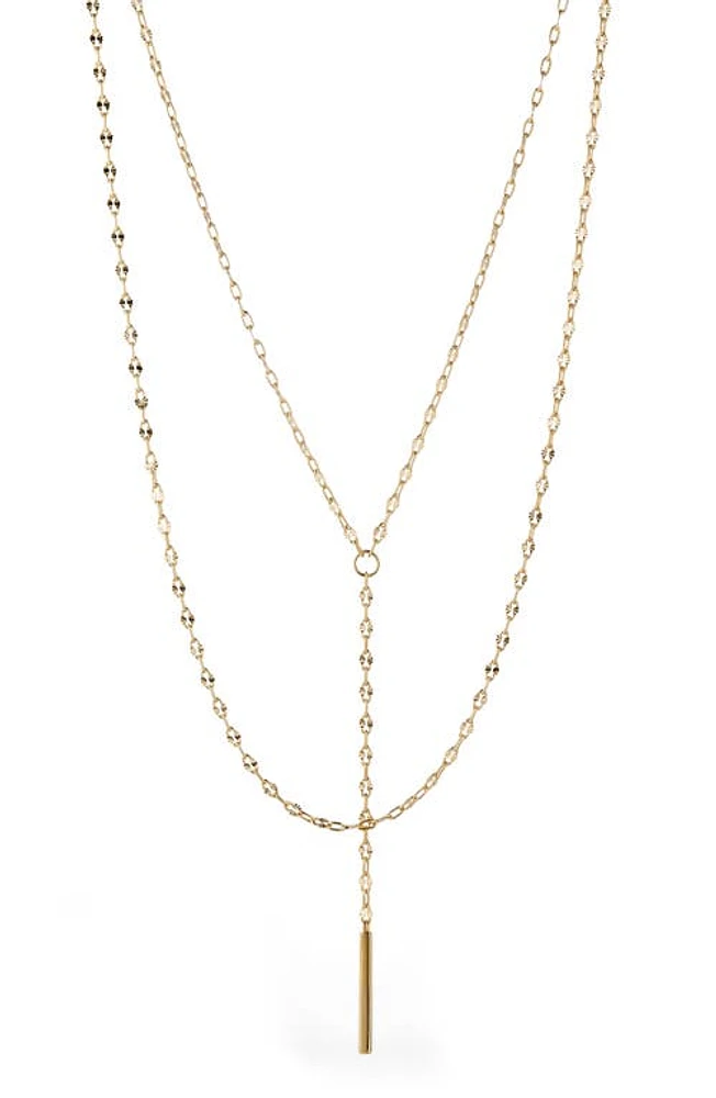 Nadri Florence Layered Y-Necklace in Gold at Nordstrom