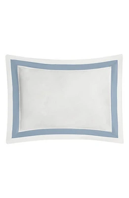 Matouk Ambrose 600 Thread Count Egyptian Cotton Sham in Bone/Hazy Blue at Nordstrom