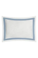 Matouk Ambrose 600 Thread Count Egyptian Cotton Sham in Bone/Hazy Blue at Nordstrom