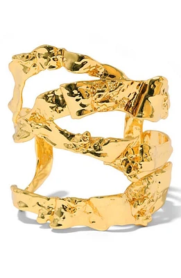 Alexis Bittar Brut Ribbon Cuff Bracelet in Gold at Nordstrom