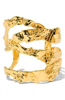 Alexis Bittar Brut Ribbon Cuff Bracelet in Gold at Nordstrom