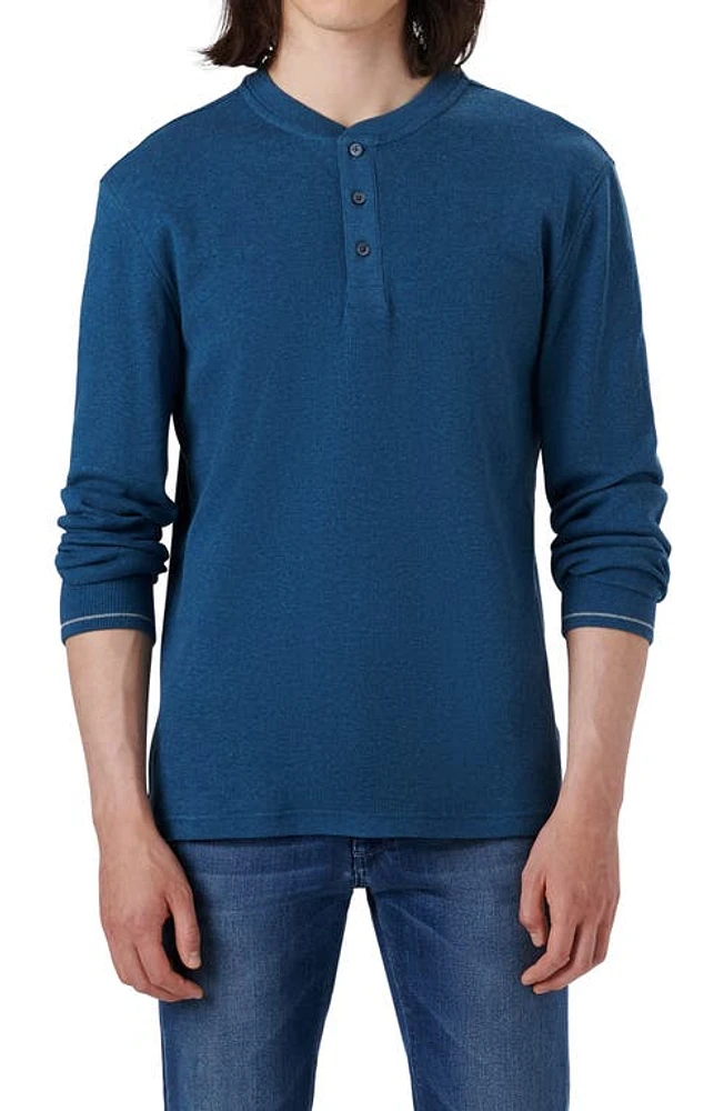 Bugatchi Regular Fit Long Sleeve Waffle Knit Henley at Nordstrom,