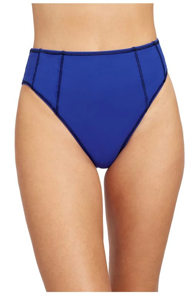 Free Sport by Gottex Fast Track Solid High Waist Swim Bottom Indigo at Nordstrom,