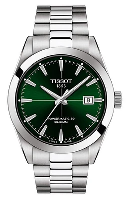 Tissot Powermatic 80 Automatic Bracelet Watch, 40mm in Green at Nordstrom