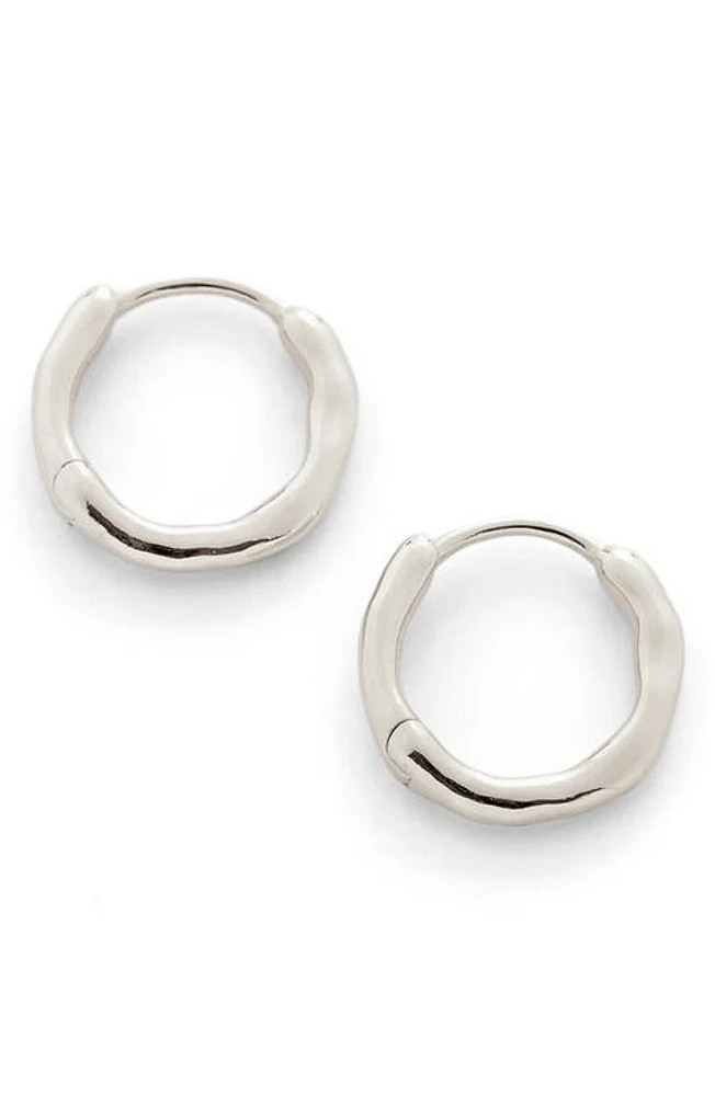 Monica Vinader Siren Muse Huggie Hoop Earrings in Ss at Nordstrom