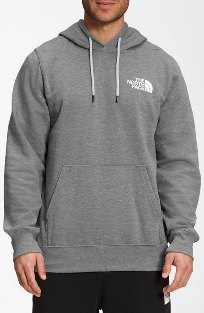 The North Face NSE Box Logo Graphic Hoodie Medium Grey Heather/Tnf Black at