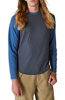 Lucky Brand Venice Burnout Cotton Blend Long Sleeve T-Shirt at Nordstrom