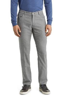 Peter Millar Excursionist Flex Alpine Five-Pocket Wool Pants in Nickel at Nordstrom, Size 30