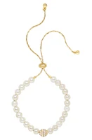 Ettika Pearl Beaded Slider Bracelet in Gold at Nordstrom