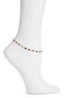 VIDAKUSH Rainbow Crystal Station Anklet in Gold at Nordstrom