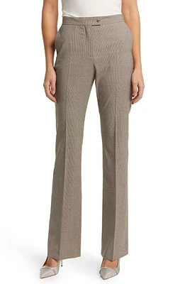 BOSS Teniver Virgin Wool Suit Trousers Beige Houndstooth at Nordstrom,