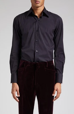 TOM FORD Slim Fit Poplin Button-Up Shirt at Nordstrom, Eu