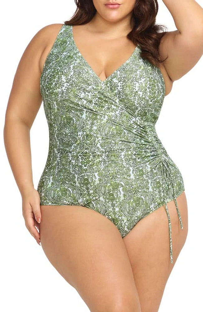 Artesands Mudlahara Rembrant One-Piece Swimsuit Olive at Nordstrom, Us