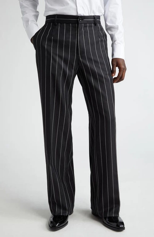 Dolce & Gabbana Pinstripe Wool Trousers Rigato at Nordstrom, Us