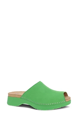 Dansko Ravyn Peep Toe Platform Sandal in Lime at Nordstrom, Size 11.5-12Us