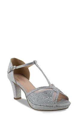 Paradox London Pink Nora T-Strap Platform Sandal Silver at Nordstrom,