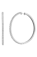 Bony Levy Audrey Diamond Hoop Earrings in White Gold/Diamond at Nordstrom