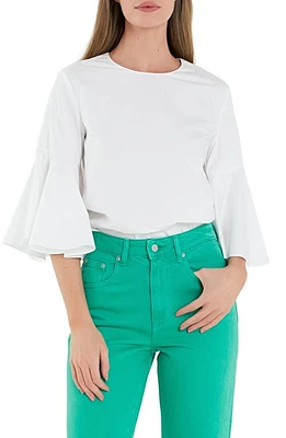 English Factory Bell Sleeve Cotton Top at Nordstrom,