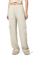 Noisy may Leilani Elastic Waist Wide Leg Cargo Pants at Nordstrom,