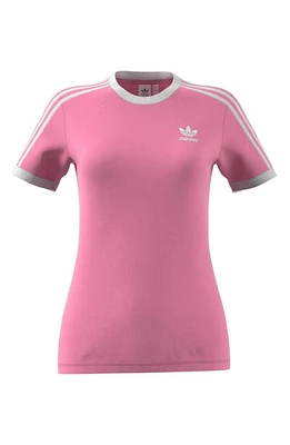 adidas Originals Women's Adicolor Classics 3-Stripes Cotton T-Shirt in Bliss Pink at Nordstrom, Size X-Small