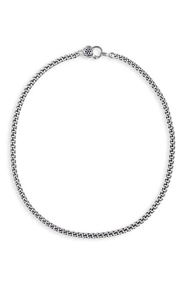 Good Art Hlywd Men's Sapphire Rosette AA Curb Chain Necklace in Sterling Sliver at Nordstrom