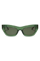 DIFF Katarina 51mm Cat Eye Sunglasses in Sage Crystal /G15 at Nordstrom