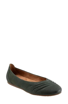 SoftWalk Safi Flat Dark Green at Nordstrom,