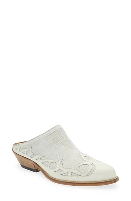 Golden Goose Santiago Sabot Genuine Calf Hair Western Mule White at Nordstrom,