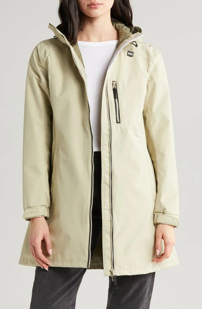 Helly Hansen Belfast Waterproof Hooded Jacket Light Lav at Nordstrom,