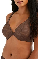 Glamorise WonderWire Front Close Stretch Lace Underwire Bra at Nordstrom,