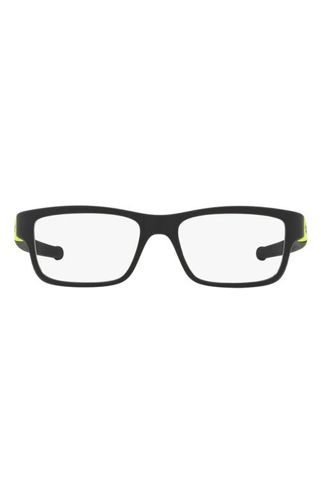 Oakley Kids' Marshal XS 49mm Rectangular Optical Glasses in Black at Nordstrom