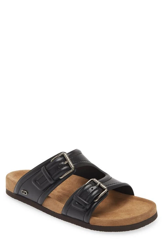 Valentino Garavani VLOGO Slide Sandal Yvn-Nero/Sigaro at Nordstrom,