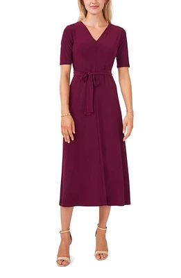 Chaus Lisa Tie Waist Dress Mulberry at Nordstrom,