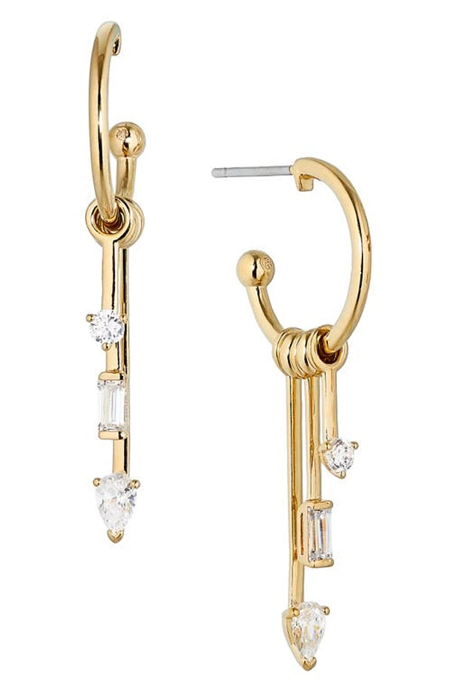 Nadri Mixed Cubic Zirconia Drop Earrings in Gold at Nordstrom