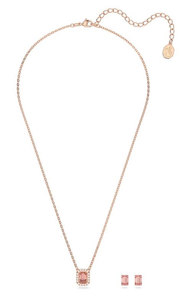 Swarovski Millenia Pendant Necklace & Stud Earrings Set in at Nordstrom