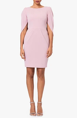 Betsy & Adam Melania Drape Back Sheath Dress Rose at Nordstrom,