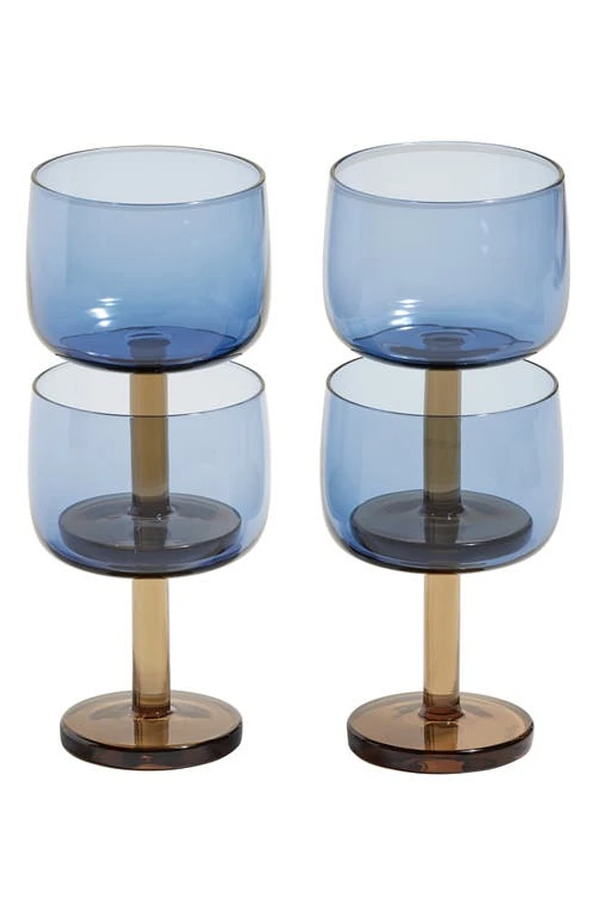 Our Place Set of 4 Party Coupe Glasses in Twilight /Dusk at Nordstrom, Size One Size Oz