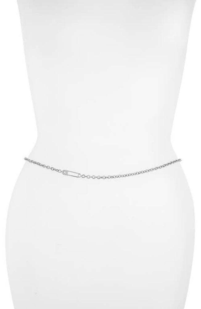 VIDAKUSH Safety Pin Charm Belly Chain at Nordstrom,