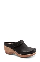 SoftWalk Marquette Clog Black Nu at Nordstrom,