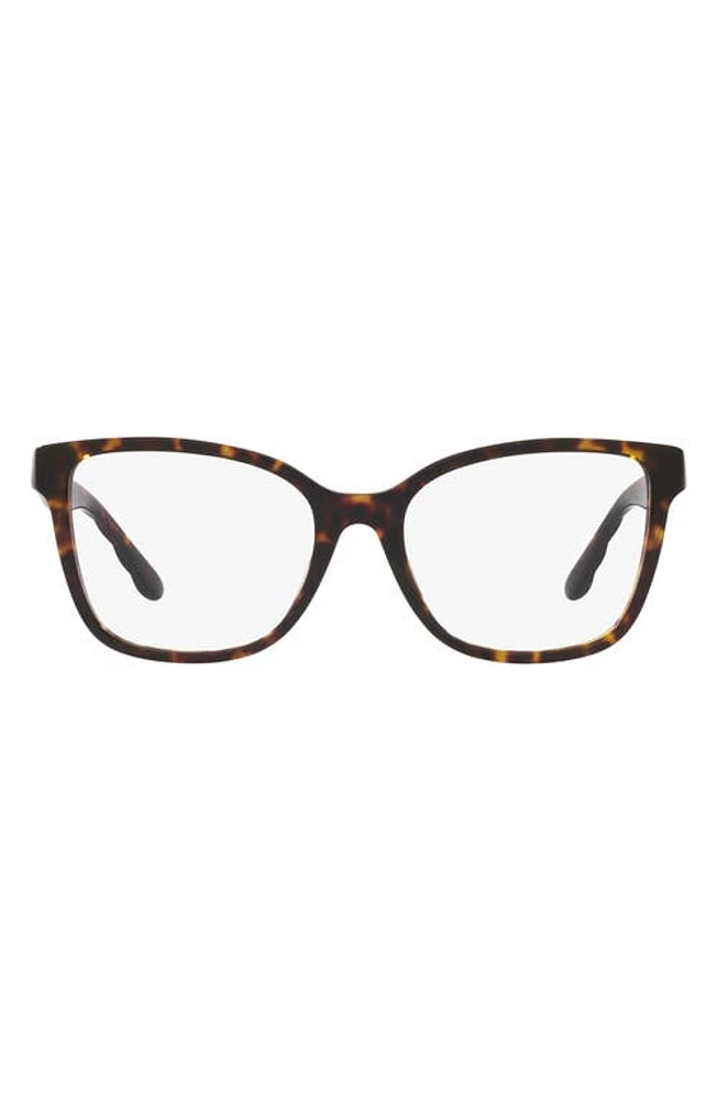 Tory Burch 55mm Oval Optical Glasses in Dark Tort at Nordstrom