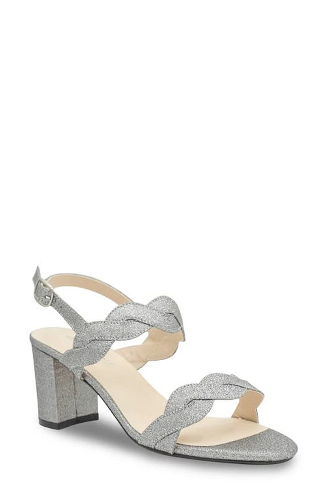 Touch Ups Champagne Ankle Strap Sandal Pewter at Nordstrom,