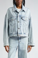 Haikure Spencer Crop Denim Jacket in Stromboli Blue at Nordstrom, Size Large