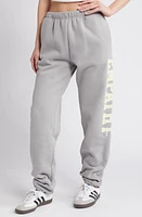 THE MAYFAIR GROUP Ways to Show Empathy Fleece Joggers Slate Grey/Yellow at Nordstrom,