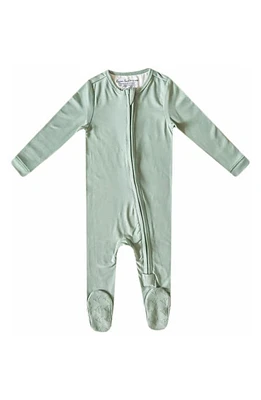 Copper Pearl Zip-Up Footie Pajamas Briar at Nordstrom,