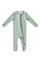 Copper Pearl Zip-Up Footie Pajamas Briar at Nordstrom,