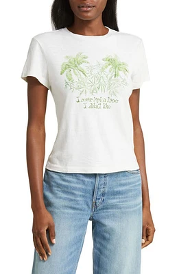 Re/Done Tree I Didn't Like Graphic T-Shirt Vintage White at Nordstrom,